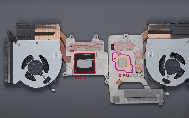 拯救者Y9000P 2023散热模组CPU、GPU位置 拯救者Y9000P 2023散热模组CPU、GPU位置
