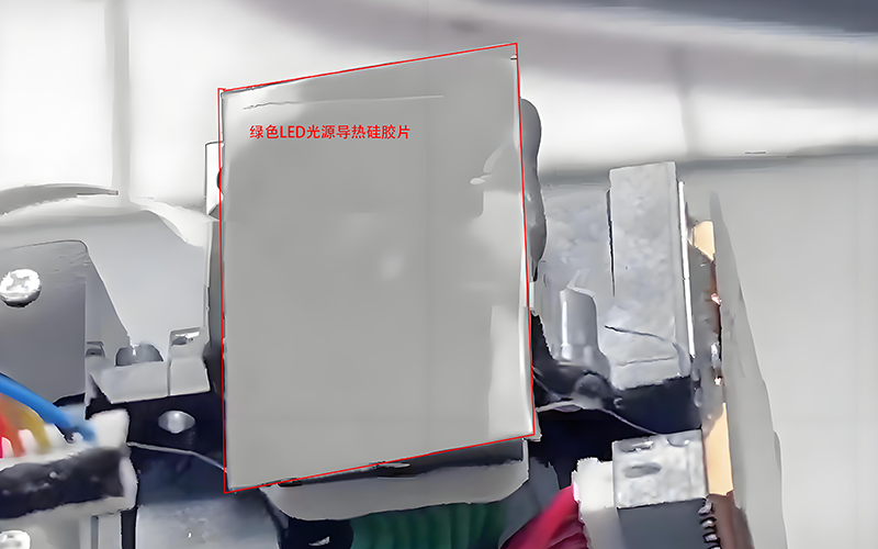 绿色光源单独覆盖导热硅胶片 绿色光源单独覆盖导热硅胶片